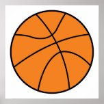 simple basketball vector design poster
