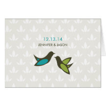 Simple Bird Thank You Greeting Card