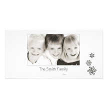 simple black and white photo card