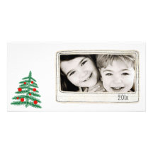 simple black and white photo card