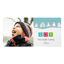simple black and white photo card