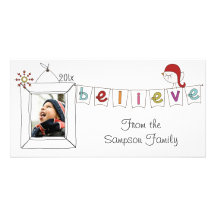 simple black and white photo card