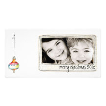 simple black and white photo card