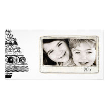 simple black and white photo card