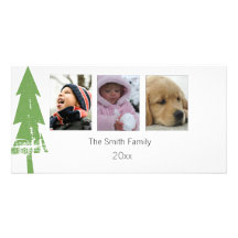 simple black and white photo card
