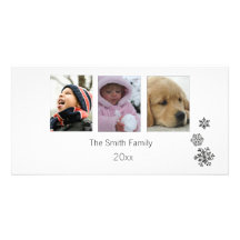 simple black and white photo card
