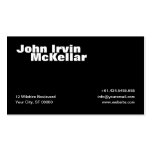 Simple Black Business Card business cards