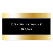 Simple Black & Gold Business Card