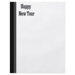 Simple black Happy New Year Personalized Flyer