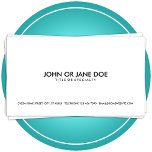simple black & white business card templates