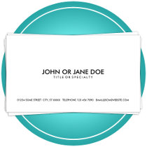 simple black & white business cards