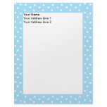 Simple Blue Dots Custom Letterhead