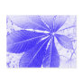 Simple Blue Leaf Postcard
