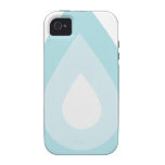 Simple Blue Water Drop Case-Mate iPhone 4 Cases