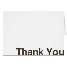Simple Brown ThankYou Card