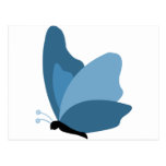 Simple Butterfly - Blue Post Card