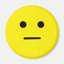 Simple Calm Yellow Face Magnet