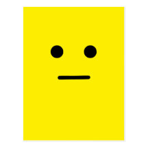 Simple Calm Yellow Face Post Cards
