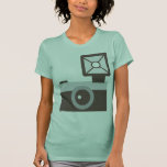 Simple Camera Icon Green Shirt