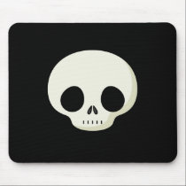 Simple Cartoon Skull mousepads