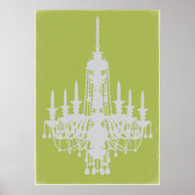 Simple Chandelier Print