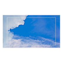 Simple Cloud Background Business Card