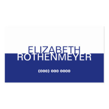 Simple Cobalt Panel Business Card