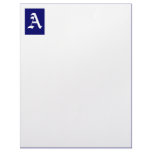 Simple Custom Color Rectangle Monogram Letterhead Design