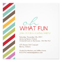Simple Customizable Christmas Party Invitation invitations