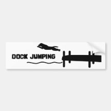Simple Dock Jumping Bumper Sticker