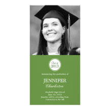 Simple Elegance Graduation Announcement Photo Card