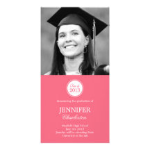 Simple Elegance Graduation Announcement Photo Card