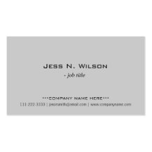 Simple, elegant gray business cards.