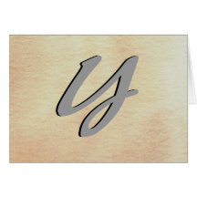 Simple Elegant Monograms - CricketDiane Greeting Cards