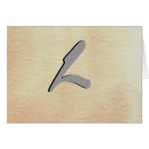 Simple Elegant Monograms - CricketDiane Card