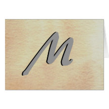 Simple Elegant Monograms - CricketDiane Card