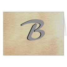Simple Elegant Monograms - CricketDiane Greeting Cards