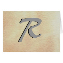 Simple Elegant Monograms - CricketDiane Card