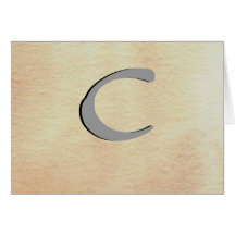 Simple Elegant Monograms - CricketDiane Greeting Card