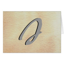 Simple Elegant Monograms - CricketDiane Card