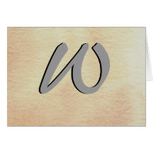 Simple Elegant Monograms - CricketDiane Greeting Cards