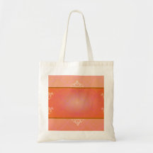 Simple Elegant Orange floral gift Bags