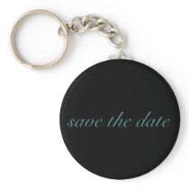 Simple Elegant Save The Date Key Chains