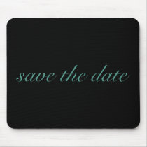Simple Elegant Save The Date Mousepad