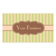 Simple Elegant Stripes Business Cards