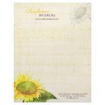 Simple & Elegant Sunflower Business Letterheads