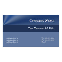 Simple Elelgance Blue Business Cards