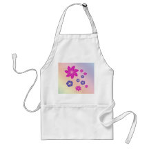 Simple floral mix with colour harmony apron