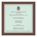 Simple Frame Bridal Shower Invitation (mint)