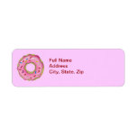 Simple Frosted Doughnut Return Address Label